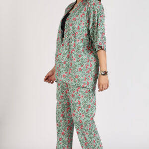 Green Floral Co-ord Set